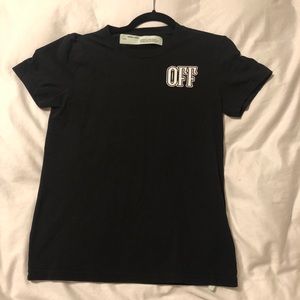 Off White Black T Shirt Size S
